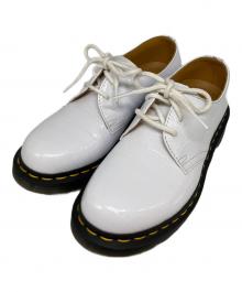 Dr.Martens（ドクターマーチン）の古着「クロコ型押し 3ホールシューズ」｜ホワイト