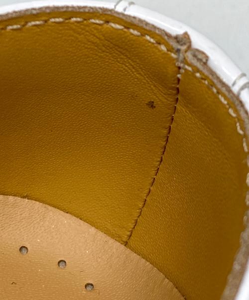 Dr.Martens（ドクターマーチン）Dr.Martens (ドクターマーチン) クロコ型押し 3ホールシューズ ホワイト サイズ:UK4の古着・服飾アイテム