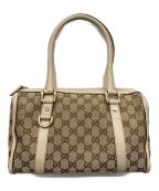 GUCCIグッチ）の古着「GGキャンバス ミニボストンバッグ」｜ベージュ