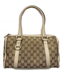 GUCCI（グッチ）の古着「GGキャンバス ミニボストンバッグ」｜ベージュ