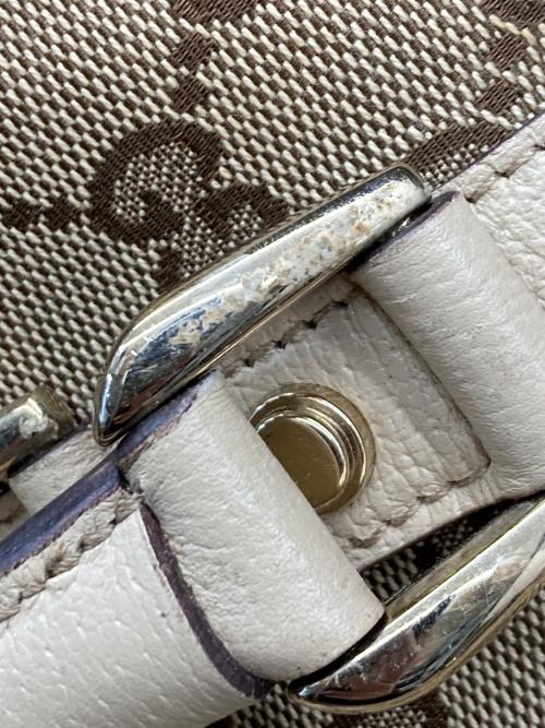 GUCCI（グッチ）GUCCI (グッチ) GGキャンバス ミニボストンバッグ ベージュ サイズ:記載なしの古着・服飾アイテム