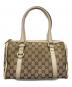GUCCI（グッチ）の古着「GGキャンバス ミニボストンバッグ」｜ベージュ
