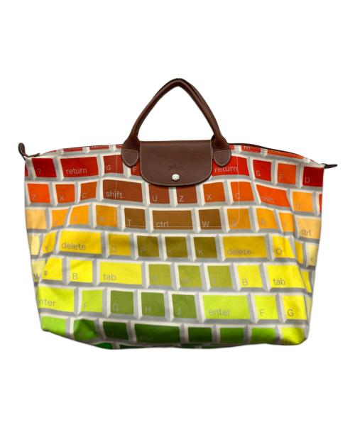 LONGCHAMP（ロンシャン）LONGCHAMP (ロンシャン) JEREMY SCOTT (ジェレミー スコット) キーボード柄トートバッグ マルチカラーの古着・服飾アイテム