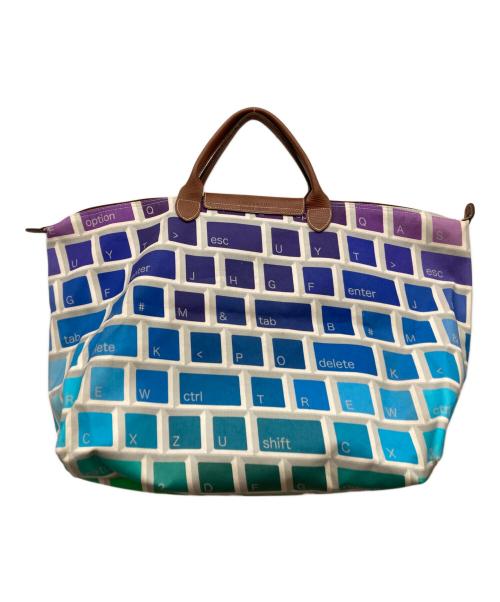 LONGCHAMP（ロンシャン）LONGCHAMP (ロンシャン) JEREMY SCOTT (ジェレミー スコット) キーボード柄トートバッグ マルチカラーの古着・服飾アイテム