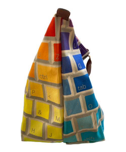 LONGCHAMP（ロンシャン）LONGCHAMP (ロンシャン) JEREMY SCOTT (ジェレミー スコット) キーボード柄トートバッグ マルチカラーの古着・服飾アイテム