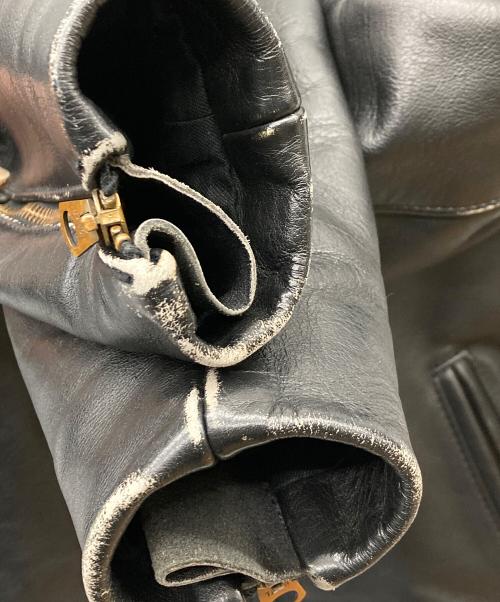 VANSON（バンソン）VANSON (バンソン) TYPE-B シングルライダース レザージャケット ブラック サイズ:38の古着・服飾アイテム