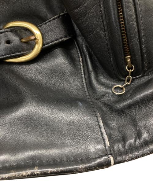 VANSON（バンソン）VANSON (バンソン) TYPE-B シングルライダース レザージャケット ブラック サイズ:38の古着・服飾アイテム