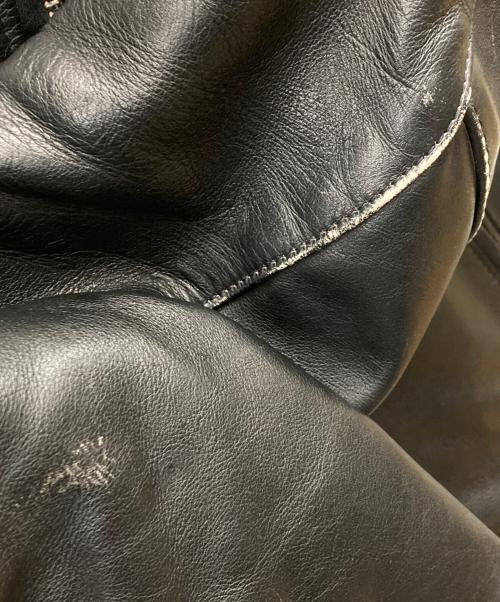 VANSON（バンソン）VANSON (バンソン) TYPE-B シングルライダース レザージャケット ブラック サイズ:38の古着・服飾アイテム