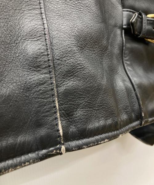 VANSON（バンソン）VANSON (バンソン) TYPE-B シングルライダース レザージャケット ブラック サイズ:38の古着・服飾アイテム