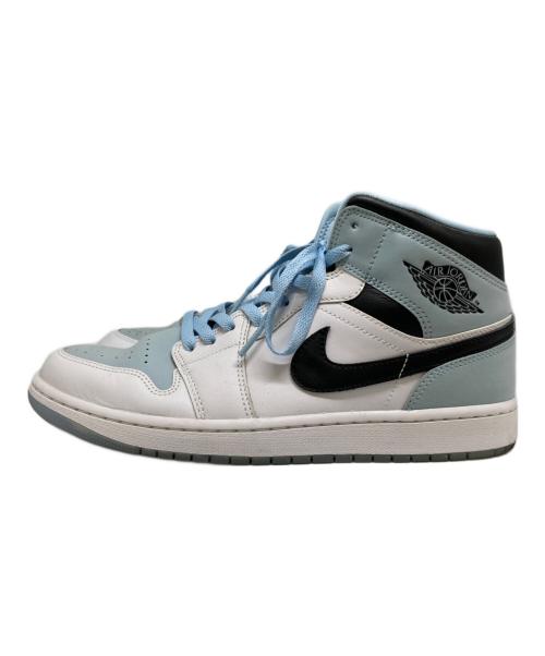 NIKE（ナイキ）NIKE (ナイキ) AIR JORDAN 1 MID ICE BLUE NUBUCK ホワイト×スカイブルー サイズ:28の古着・服飾アイテム
