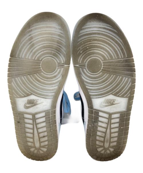 NIKE（ナイキ）NIKE (ナイキ) AIR JORDAN 1 MID ICE BLUE NUBUCK ホワイト×スカイブルー サイズ:28の古着・服飾アイテム