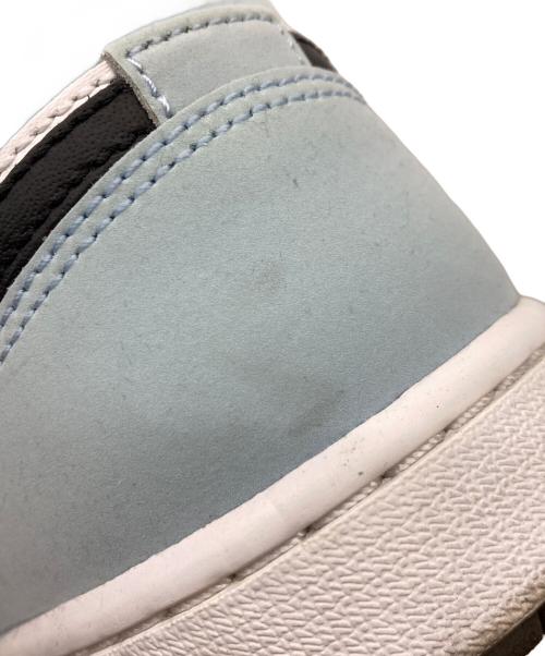 NIKE（ナイキ）NIKE (ナイキ) AIR JORDAN 1 MID ICE BLUE NUBUCK ホワイト×スカイブルー サイズ:28の古着・服飾アイテム