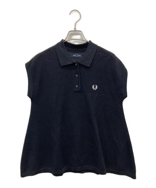 FRED PERRY（フレッドペリー）FRED PERRY (フレッドペリー) RAY BEAMS (レイ ビームス) 別注 フレア ポロシャツ ブラック サイズ:SIZE 38の古着・服飾アイテム
