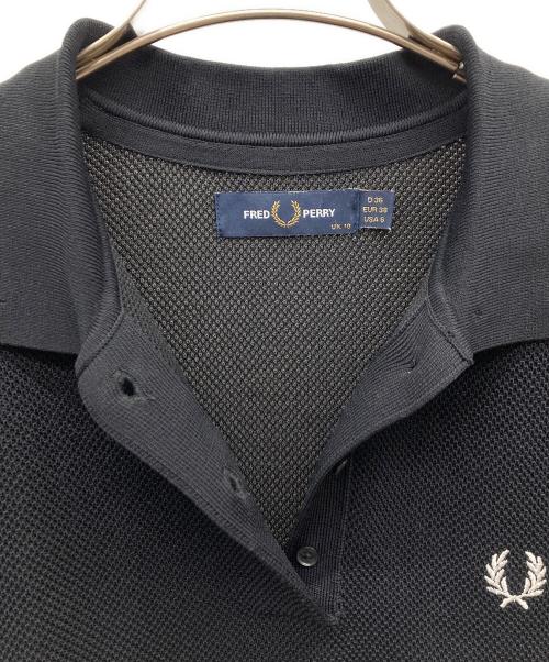 FRED PERRY（フレッドペリー）FRED PERRY (フレッドペリー) RAY BEAMS (レイ ビームス) 別注 フレア ポロシャツ ブラック サイズ:SIZE 38の古着・服飾アイテム