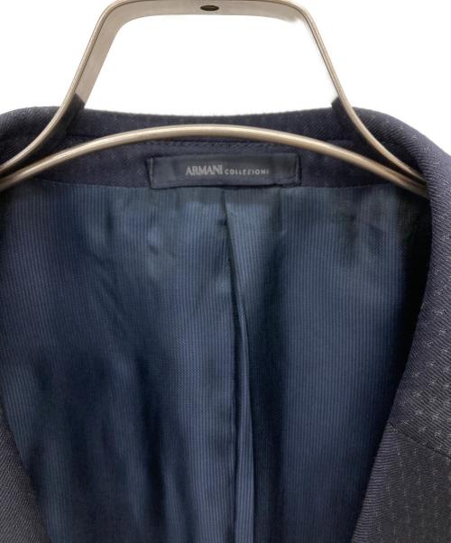 ARMANI COLLEZIONI（アルマーニ コレツィオーニ）ARMANI COLLEZIONI (アルマーニ コレツィオーニ) M LINE テーラードジャケット ネイビー サイズ:SIZE 56の古着・服飾アイテム