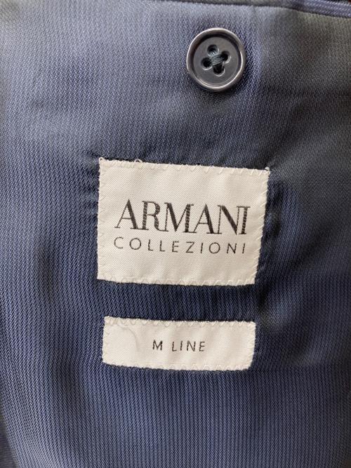 ARMANI COLLEZIONI（アルマーニ コレツィオーニ）ARMANI COLLEZIONI (アルマーニ コレツィオーニ) M LINE テーラードジャケット ネイビー サイズ:SIZE 56の古着・服飾アイテム