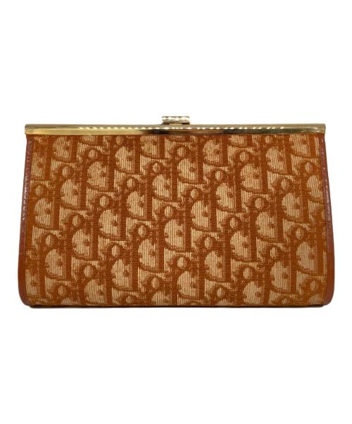 Christian Dior（クリスチャン ディオール）Christian Dior (クリスチャン ディオール) トロッター がま口ポーチ ブラウンの古着・服飾アイテム