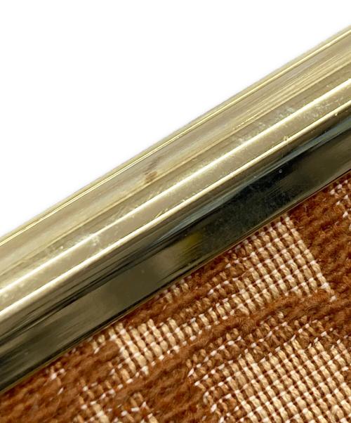 Christian Dior（クリスチャン ディオール）Christian Dior (クリスチャン ディオール) トロッター がま口ポーチ ブラウンの古着・服飾アイテム