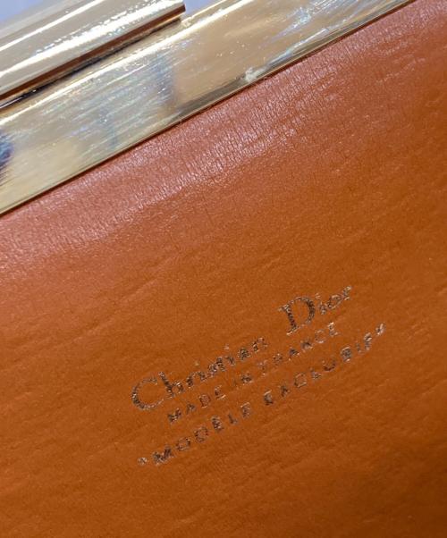 Christian Dior（クリスチャン ディオール）Christian Dior (クリスチャン ディオール) トロッター がま口ポーチ ブラウンの古着・服飾アイテム