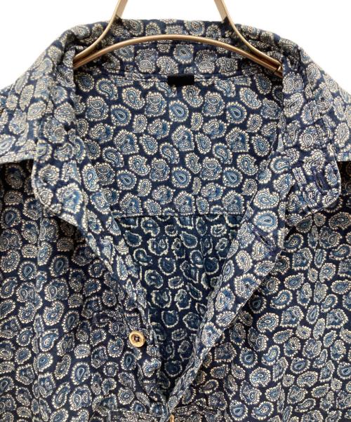 45R（フォーティファイブ・アール）45R (フォーティファイブ・アール) ペイズリーの8ノット馬アロハシャツ インディゴ サイズ:ｰの古着・服飾アイテム