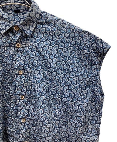 45R（フォーティファイブ・アール）45R (フォーティファイブ・アール) ペイズリーの8ノット馬アロハシャツ インディゴ サイズ:ｰの古着・服飾アイテム