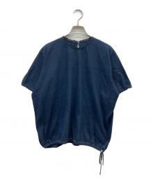 45R（フォーティファイブ・アール）の古着「レースde天竺Tシャツ」｜インディゴ