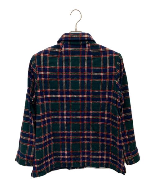 PENDLETON（ペンドルトン）PENDLETON (ペンドルトン) 70’S ウールチェックジャケット グリーン×ネイビー サイズ:14の古着・服飾アイテム