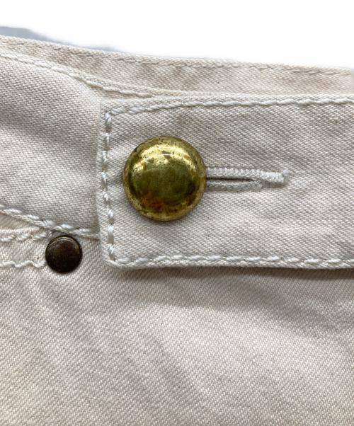 TAO COMME des GARCONS（タオ コムデギャルソン）TAO COMME des GARCONS (タオ コムデギャルソン) メタルボタンワイドデニムパンツ ベージュ サイズ:Sの古着・服飾アイテム