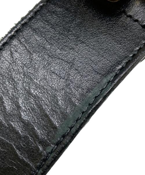 GUCCI（グッチ）GUCCI (グッチ) ダブルG シャイニーバックル ワイド ベルト ブラック サイズ:80･32の古着・服飾アイテム