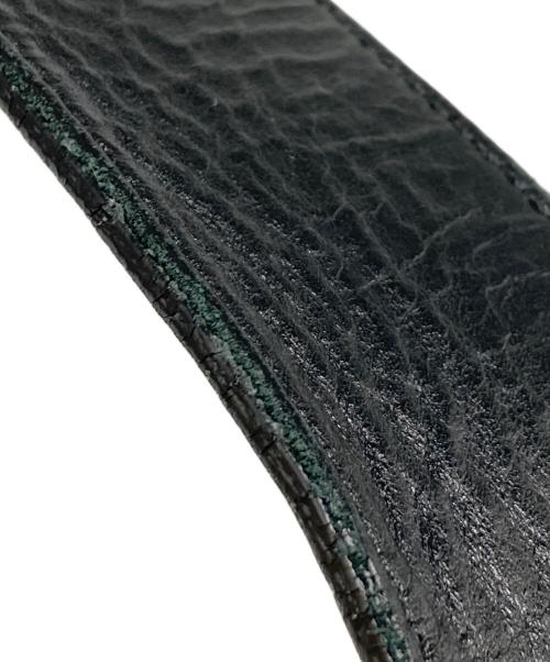 GUCCI（グッチ）GUCCI (グッチ) ダブルG シャイニーバックル ワイド ベルト ブラック サイズ:80･32の古着・服飾アイテム