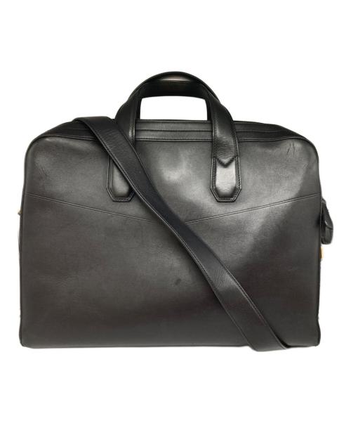 ALFRED DUNHILL（アルフレッド・ダンヒル）ALFRED DUNHILL (アルフレッド・ダンヒル) 2WAYレザーブリーフケース ブラックの古着・服飾アイテム
