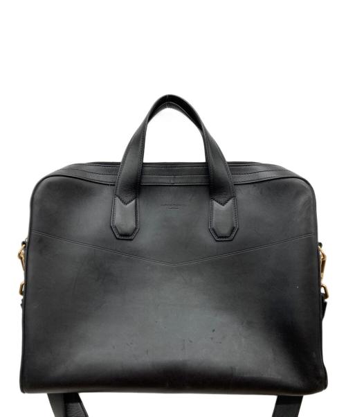 ALFRED DUNHILL（アルフレッド・ダンヒル）ALFRED DUNHILL (アルフレッド・ダンヒル) 2WAYレザーブリーフケース ブラックの古着・服飾アイテム
