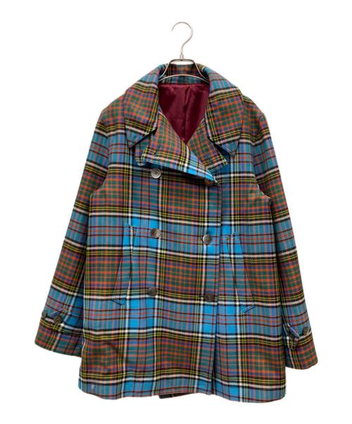 marton mills（マートンミルズ）MARTON MILLS (マートンミルズ) ウォレスタータンPコート スカイブルー サイズ:ｰの古着・服飾アイテム