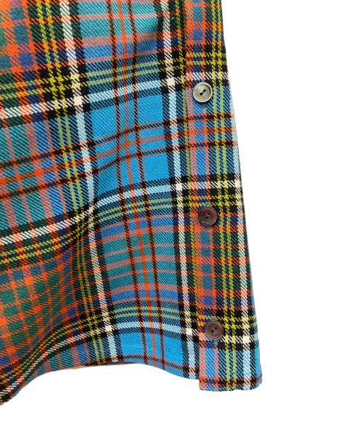 marton mills（マートンミルズ）MARTON MILLS (マートンミルズ) アンダーソンタータンマルスカート スカイブルー サイズ:-の古着・服飾アイテム