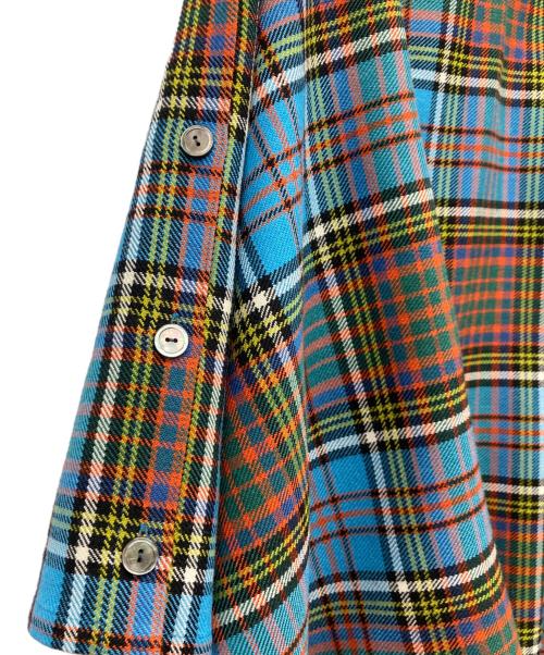 marton mills（マートンミルズ）MARTON MILLS (マートンミルズ) アンダーソンタータンマルスカート スカイブルー サイズ:-の古着・服飾アイテム
