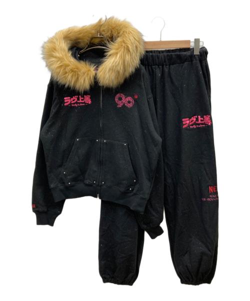 9090（9090）9090 (9090) ラヴ上等 Glitter Sweat SETUP ブラック サイズ:FREEの古着・服飾アイテム