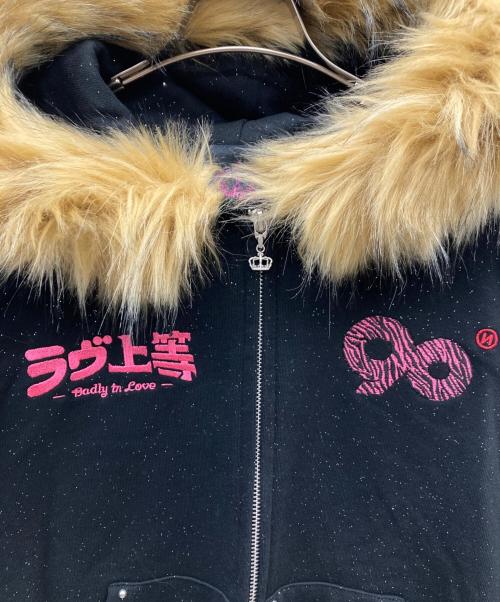 9090（9090）9090 (9090) ラヴ上等 Glitter Sweat SETUP ブラック サイズ:FREEの古着・服飾アイテム