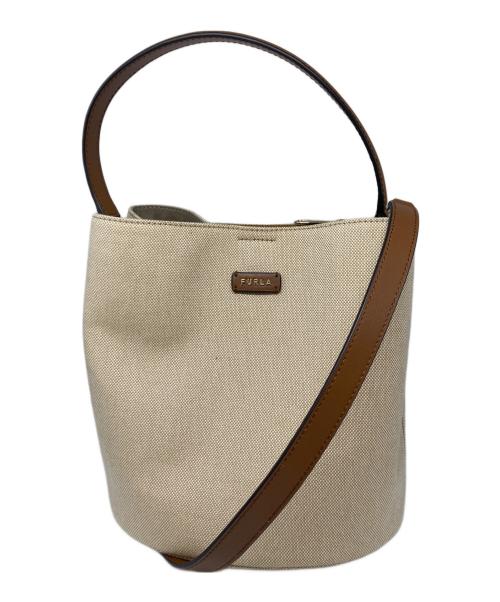 FURLA（フルラ）FURLA (フルラ) ダナエ キャンバス2WAYショルダーバッグ ベージュ×ブラウン サイズ:-の古着・服飾アイテム