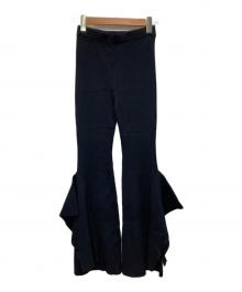 UN3D.（アンスリード）の古着「サイドパーツニットパンツ」｜ブラック