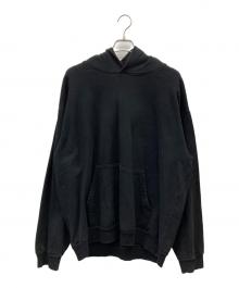 LOS ANGELES APPAREL（ロサンゼルスアパレル）の古着「14oz プルオーバーパーカー」｜ブラック