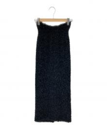 TODAYFUL（トゥデイフル）の古着「Shaggy Knit Skirt」｜ブラック
