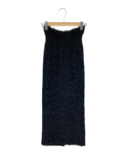 TODAYFUL（トゥデイフル）TODAYFUL (トゥデイフル) Shaggy Knit Skirt ブラック サイズ:SIZE 36の古着・服飾アイテム