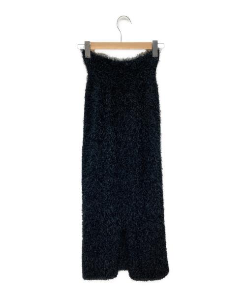 TODAYFUL（トゥデイフル）TODAYFUL (トゥデイフル) Shaggy Knit Skirt ブラック サイズ:SIZE 36の古着・服飾アイテム