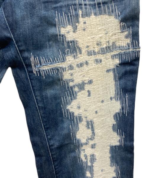 DOLCE & GABBANA（ドルチェ＆ガッバーナ）DOLCE & GABBANA (ドルチェ＆ガッバーナ) 14 CLASSIC ダメージ加工デニムパンツ インディゴ サイズ:48の古着・服飾アイテム