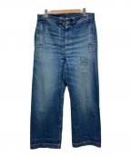 JOHN GLUCKOWジョン グラッコー）の古着「Netmaker's Trousers USED WASH」｜インディゴ