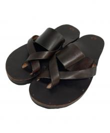 JUTTA NEUMANN（ユッタニューマン）の古着「FRANK レザーサンダル」｜ブラウン