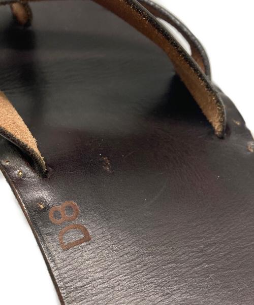 JUTTA NEUMANN（ユッタニューマン）JUTTA NEUMANN (ユッタニューマン) FRANK レザーサンダル ブラウン サイズ:D8の古着・服飾アイテム