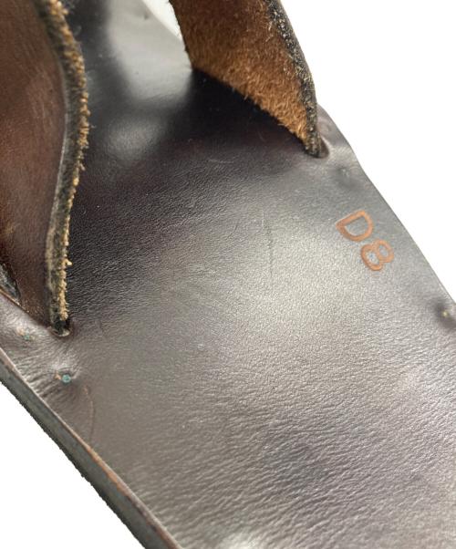 JUTTA NEUMANN（ユッタニューマン）JUTTA NEUMANN (ユッタニューマン) FRANK レザーサンダル ブラウン サイズ:D8の古着・服飾アイテム