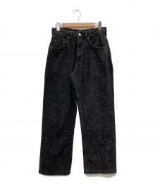 ZARA（ザラ）の古着「ジャガードデニムパンツ」｜ブラック