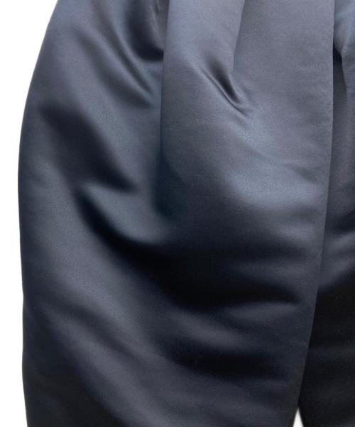 SEA（シー）SEA (シー) HEAVY SATIN ORIGAMI SKIRT ネイビーの古着・服飾アイテム